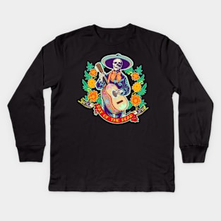 El Cantante_Dia De Los Muertos Kids Long Sleeve T-Shirt